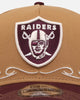 New Era Las Vegas Raiders 'Outlaws Wheat' 9FORTY A-Frame Snapback Wheat/Maroon