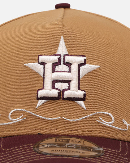 New Era Houston Astros 'Outlaws Wheat' 9FORTY A-Frame Snapback Wheat/Maroon