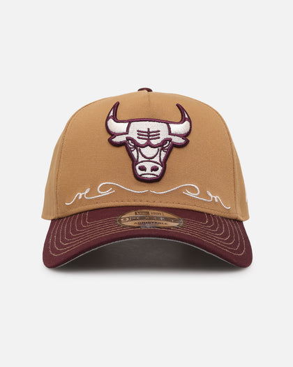 New Era Chicago Bulls 'Outlaws Wheat' 9FORTY A-Frame Snapback Wheat/Maroon