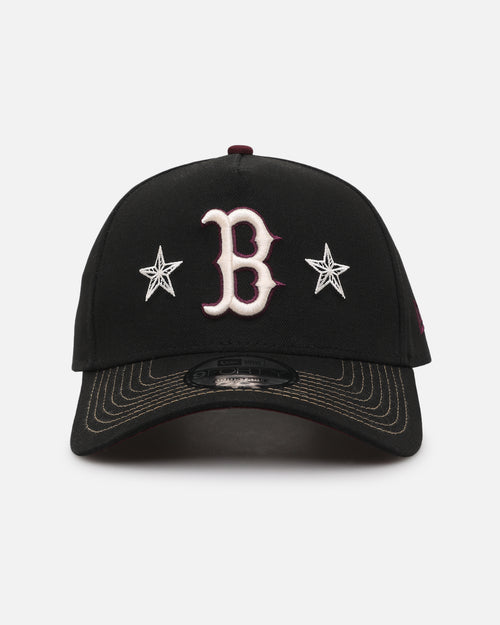 New Era Boston Red Sox 'Ivory Stars Outlaws' 9FORTY A-Frame Snapback Black/Maroon