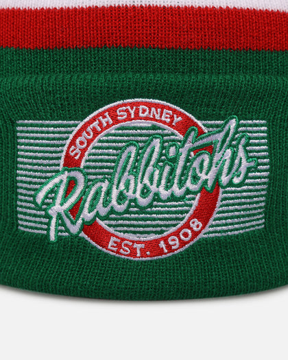 New Era South Sydney Rabbitohs 'NRL 2025 Collection' Knitted Badged Beanie Official Team Colour
