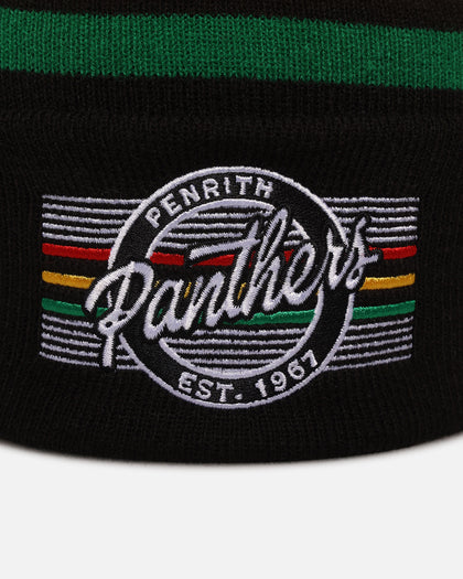New Era Penrith Panthers 'NRL 2025 Collection' Knitted Badged Beanie Official Team Colour