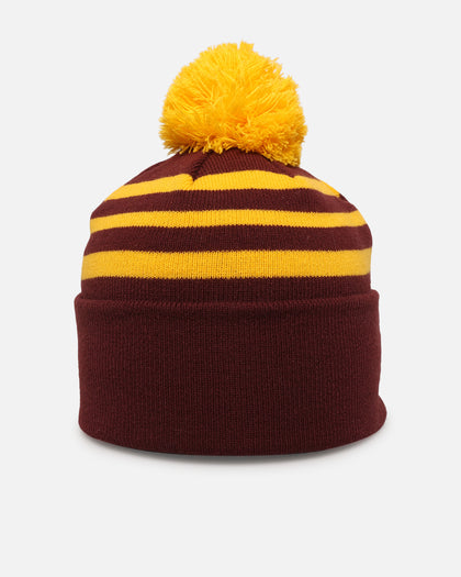 New Era Brisbane Broncos 'NRL 2025 Collection' Knitted Badged Beanie Official Team Colour