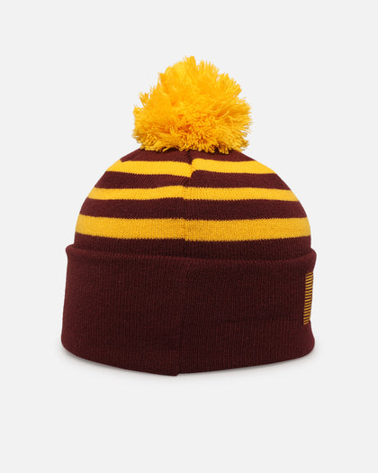 New Era Brisbane Broncos 'NRL 2025 Collection' Knitted Badged Beanie Official Team Colour