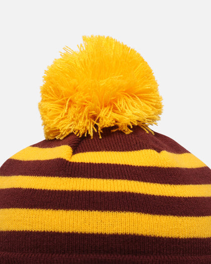 New Era Brisbane Broncos 'NRL 2025 Collection' Knitted Badged Beanie Official Team Colour