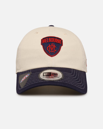 New Era Melbourne Demons 'AFL 2025 2 Tone' Casual Classic Strapback Chrome White