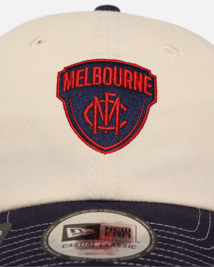 New Era Melbourne Demons 'AFL 2025 2 Tone' Casual Classic Strapback Chrome White