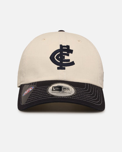 New Era Carlton Blues 'AFL 2025 2 Tone' Casual Classic Strapback Chrome White