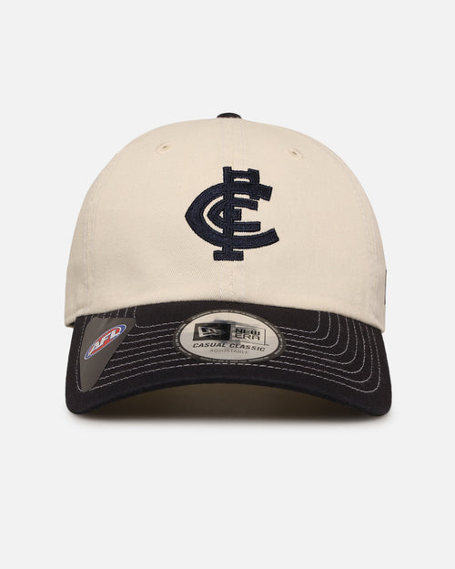 New Era Carlton Blues 'AFL 2025 2 Tone' Casual Classic Strapback Chrome White