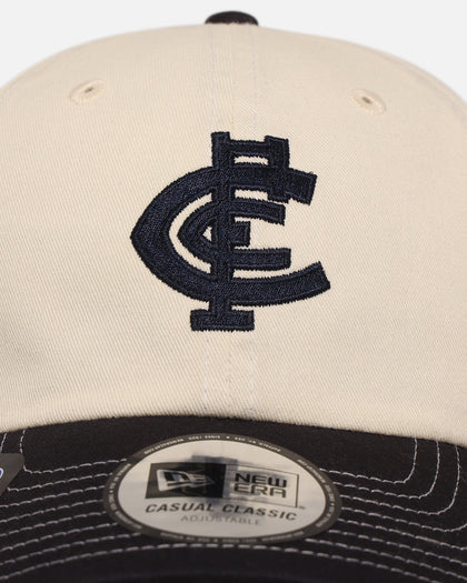 New Era Carlton Blues 'AFL 2025 2 Tone' Casual Classic Strapback Chrome White