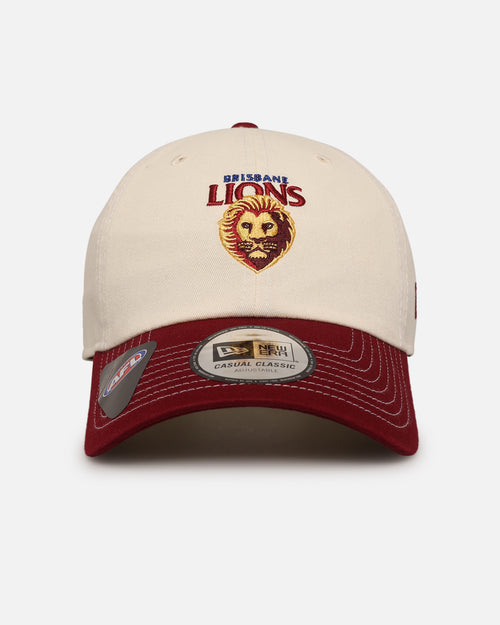 New Era Brisbane Lions 'AFL 2025 2 Tone' Casual Classic Strapback Chrome White