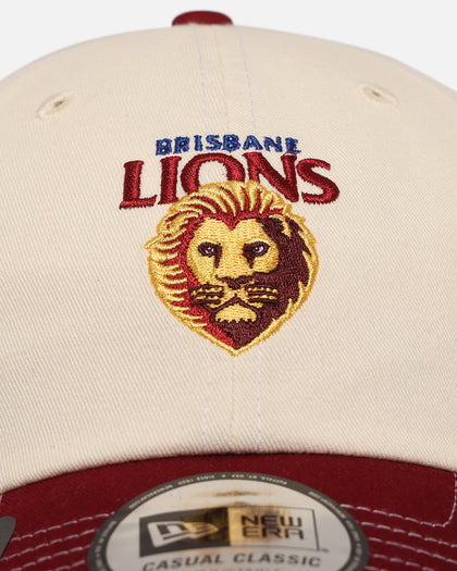 New Era Brisbane Lions 'AFL 2025 2 Tone' Casual Classic Strapback Chrome White