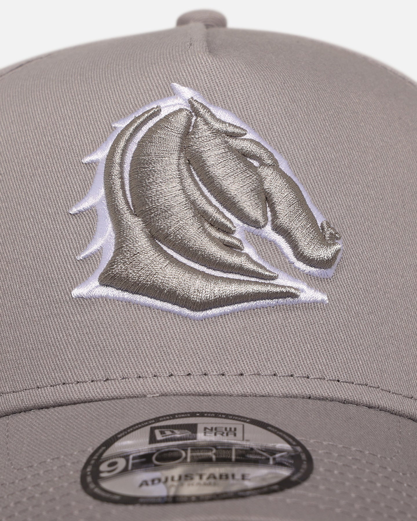 New Era Brisbane Broncos 'NRL Grey & White' 9FORTY A-Frame