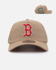 New Era Boston Red Sox 'Tan Pink' 9FORTY A-Frame Snapback Tan