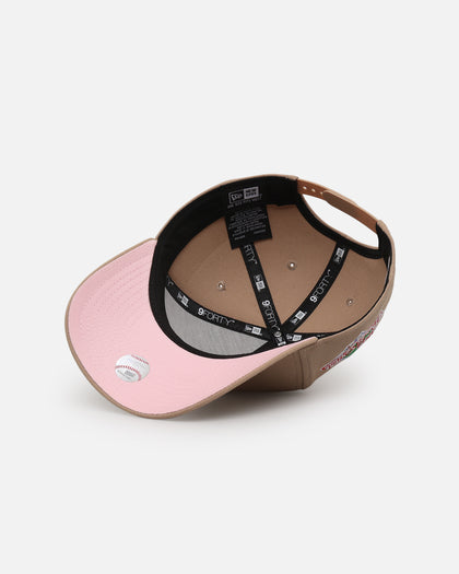 New Era Los Angeles Dodgers 'Tan Pink' 9FORTY A-Frame Snapback Tan