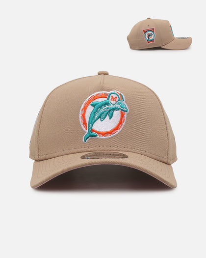 New Era Miami Dolphins 'Tan Pink' 9FORTY A-Frame Snapback Tan