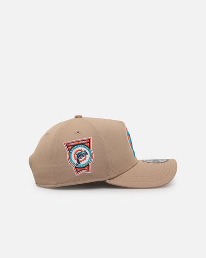 New Era Miami Dolphins 'Tan Pink' 9FORTY A-Frame Snapback Tan