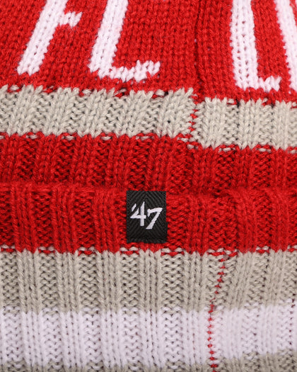 47 Brand Liverpool FC 'Premier League Supporters' Light 47 Cuff Knit Beanie Red