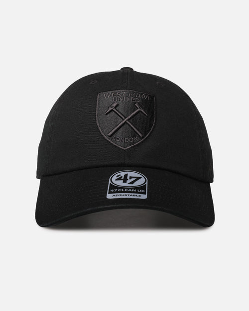 47 Brand West Ham 47 Clean Up Strapback Black/Black