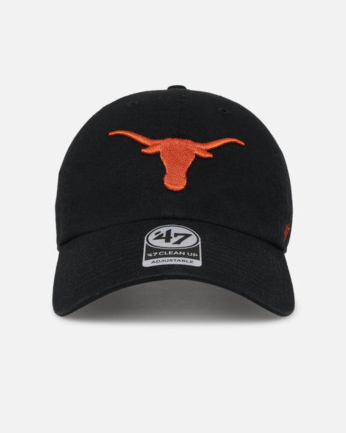47 Brand Texas Longhorns 47 Clean Up Strapback Black