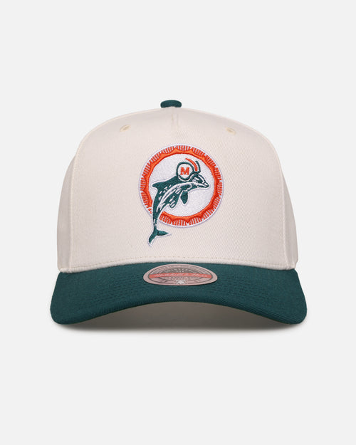 Mitchell & Ness Miami Dolphins 'Go Team Go' MVP Snapback Off White/Teal