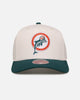 Mitchell & Ness Miami Dolphins 'Go Team Go' MVP Snapback Off White/Teal