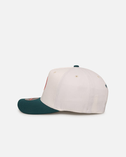 Mitchell & Ness Miami Dolphins 'Go Team Go' MVP Snapback Off White/Teal