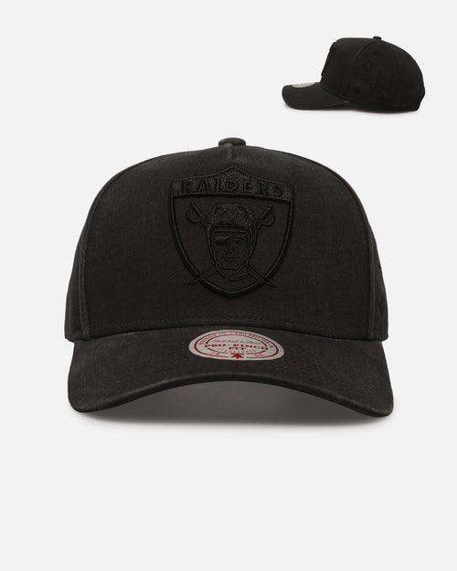 Mitchell & Ness Las Vegas Raiders 'Crossover' Pro Pinch Snapback Washed Black