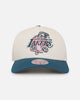 Mitchell & Ness Los Angeles Lakers 'Deep Emerald' Pro Pinch Snapback Off White/Green