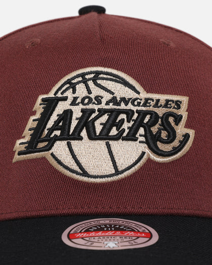 Mitchell & Ness Los Angeles Lakers 'Vintage Burgundy' MVP Snapback Burgundy