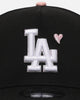 New Era Los Angeles Dodgers 'Pink Satin Hearts 2.0' 9FORTY A-Frame Snapback Black/Pink