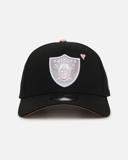 New Era Las Vegas Raiders 'Pink Satin Hearts 2.0' 9FORTY A-Frame Snapback Black/Pink