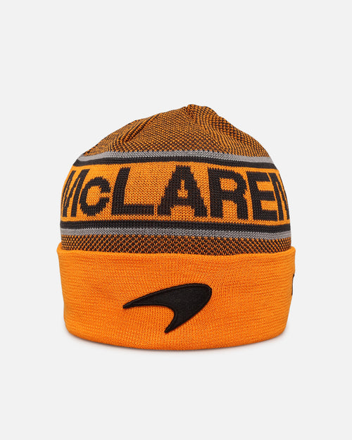 New Era X Mclaren Team Cuff Knit Beanie Medium Orange