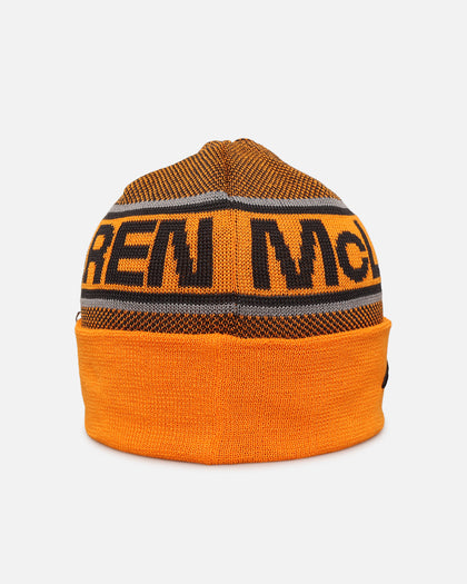 New Era X Mclaren Team Cuff Knit Beanie Medium Orange