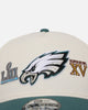 New Era Philadelphia Eagles 'Super Bowl Logos' 9FORTY A-Frame Snapback Chrome