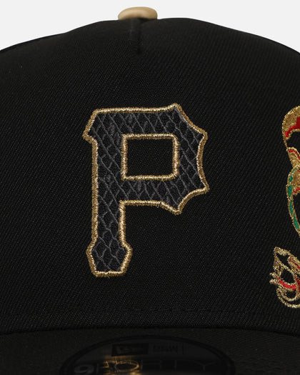 New Era Pittsburgh Pirates 'Year Of The Snake' 9FORTY A-Frame Snapback Black/Gold