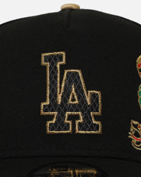 New Era Los Angeles Dodgers 'Year Of The Snake' 9FORTY A-Frame Snapback Black/Gold
