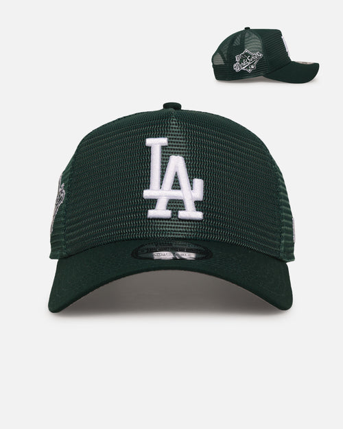 New Era Los Angeles Dodgers 'Polychromatic Mesh' 9FORTY A-Frame Snapback Dark Green/White