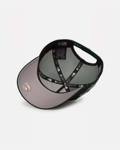 New Era Los Angeles Dodgers 'Polychromatic Mesh' 9FORTY A-Frame Snapback Dark Green/White