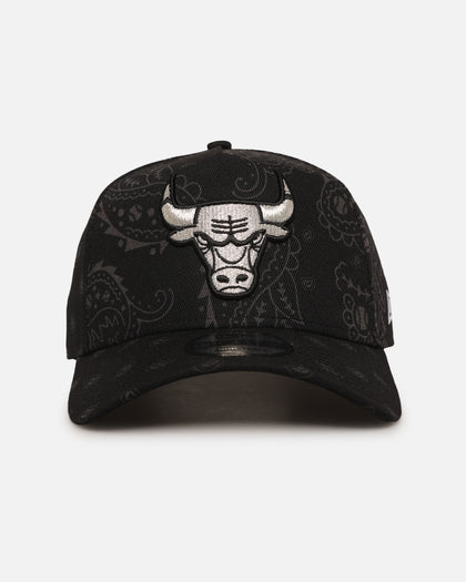 New Era Chicago Bulls 'Tonal Paisley' 9FORTY A-Frame Snapback Black