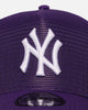 New Era New York Yankees 'Polychromatic Mesh' 9FORTY A-Frame Snapback True Purple