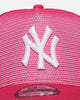 New Era New York Yankees 'Polychromatic Mesh' 9FORTY A-Frame Snapback Pink
