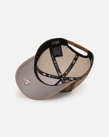 New Era New York Yankees 'Polychromatic Mesh' 9FORTY A-Frame Snapback Camel