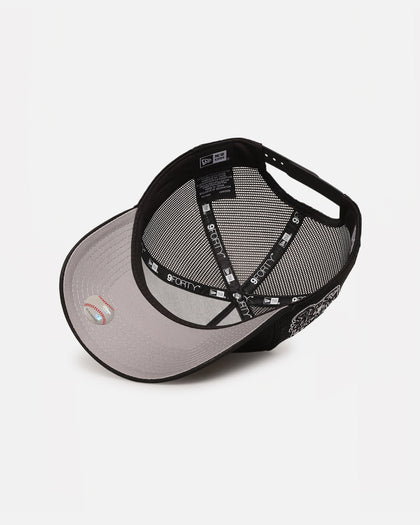 New Era New York Yankees 'Polychromatic Mesh' 9FORTY A-Frame Snapback Black/White