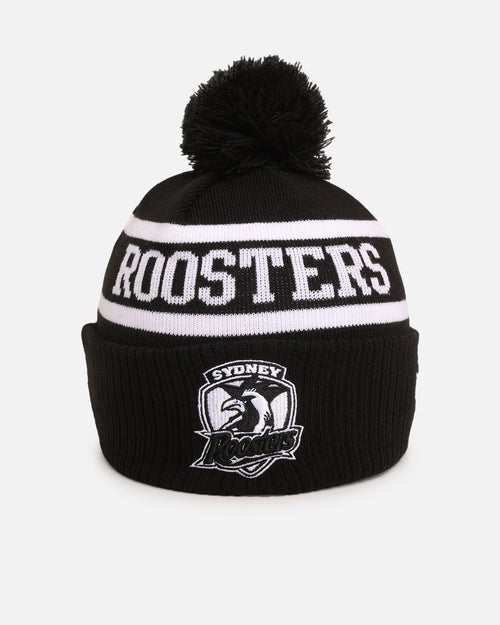 New Era Sydney Roosters 'NRL Black White Beanies' Knitted Beanie Black