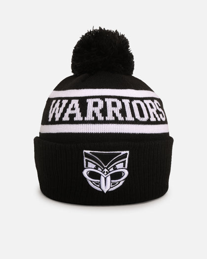 New Era New Zealand Warriors 'NRL Black White Beanies' Knitted Beanie Black