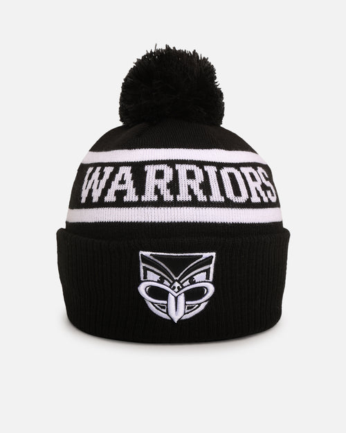 New Era New Zealand Warriors 'NRL Black White Beanies' Knitted Beanie Black