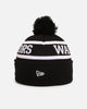 New Era New Zealand Warriors 'NRL Black White Beanies' Knitted Beanie Black
