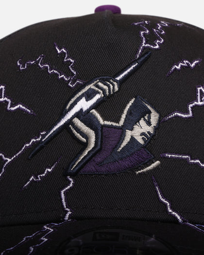 New Era Melbourne Storm 'NRL Electric' 9FORTY A-Frame Snapback Official Team Colour