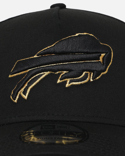 New Era Buffalo Bills 'NFL Black & Gold Embroidery' 9FORTY A-Frame Snapback Black/Gold